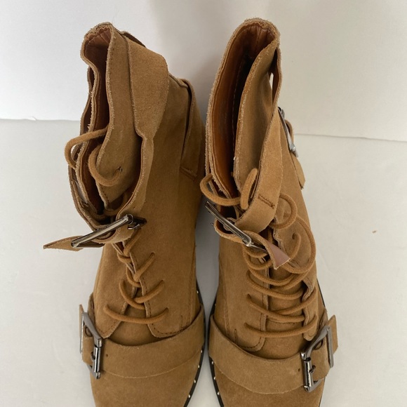 ASOS Arabelle lace-up buckle suede boots Size 5.5 - Picture 6 of 17
